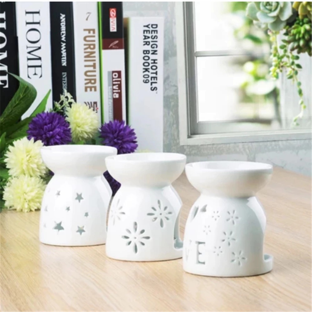 Ceramic Oil Burner - Suporte para Vela Tealight, Difusor de