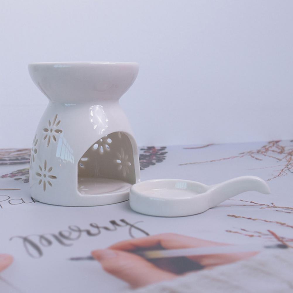 Ceramic Oil Burner - Queimador de óleo essencial com colher,