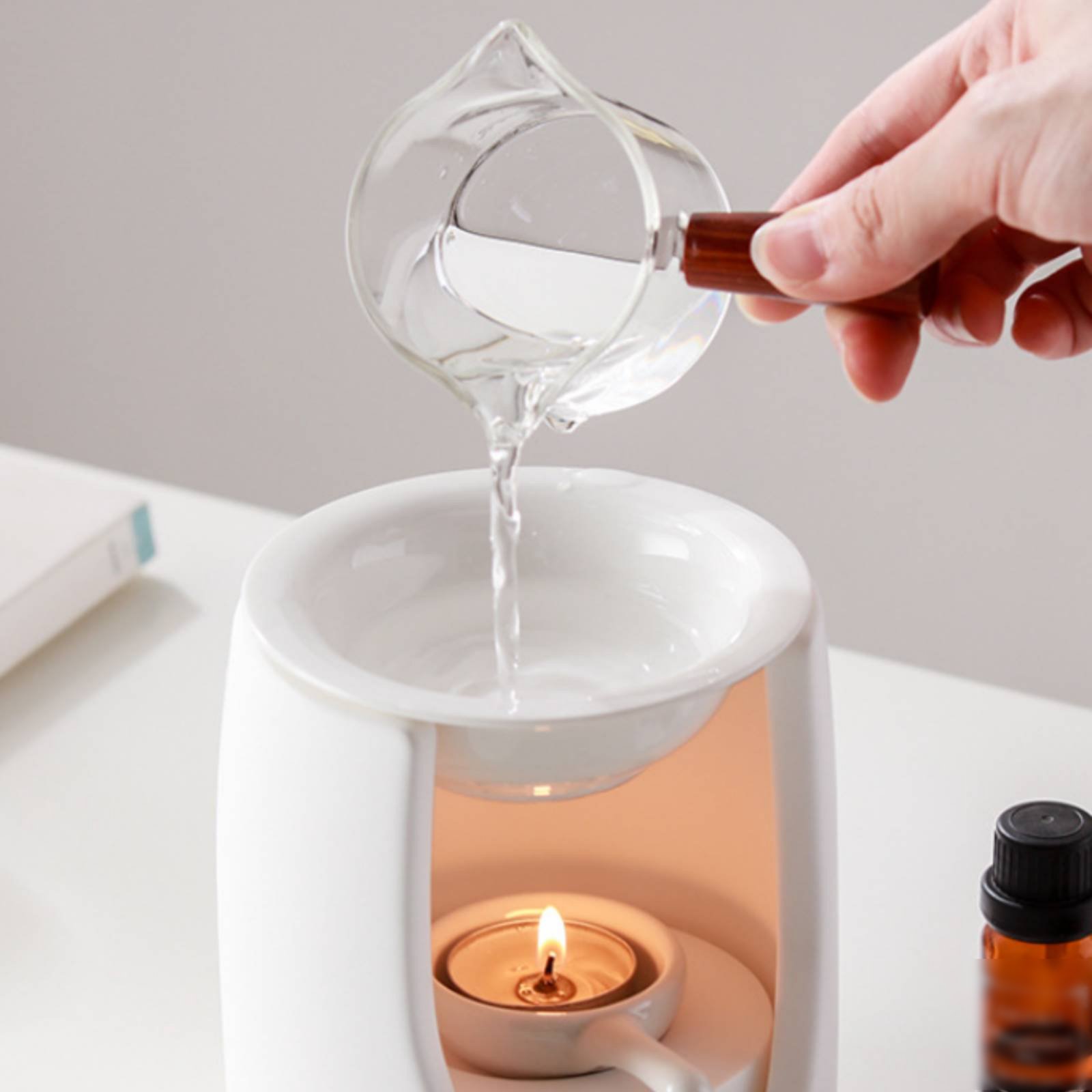 Ceramic Oil Burner - Lâmpada Aromática de Cerâmica Fácil de