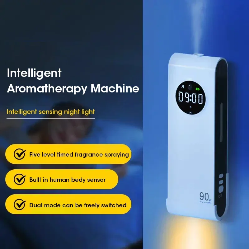 Home Fragrance Essential Oils - Máquina automática de aromaterapia com sensor,