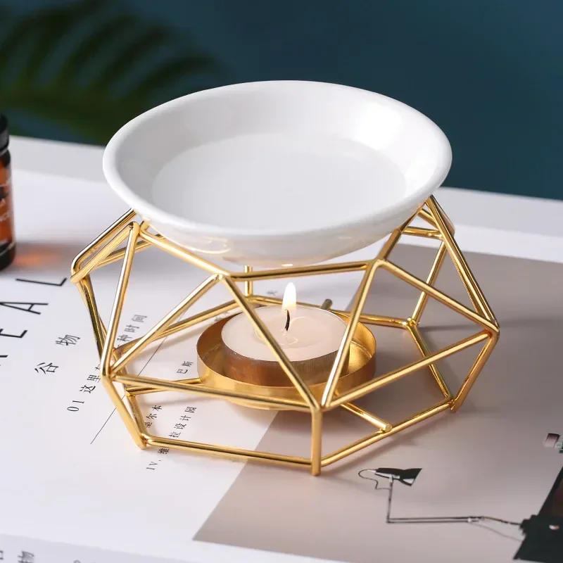 Ceramic Oil Burner - 1 pçs romântico cerâmica tealight castiçal