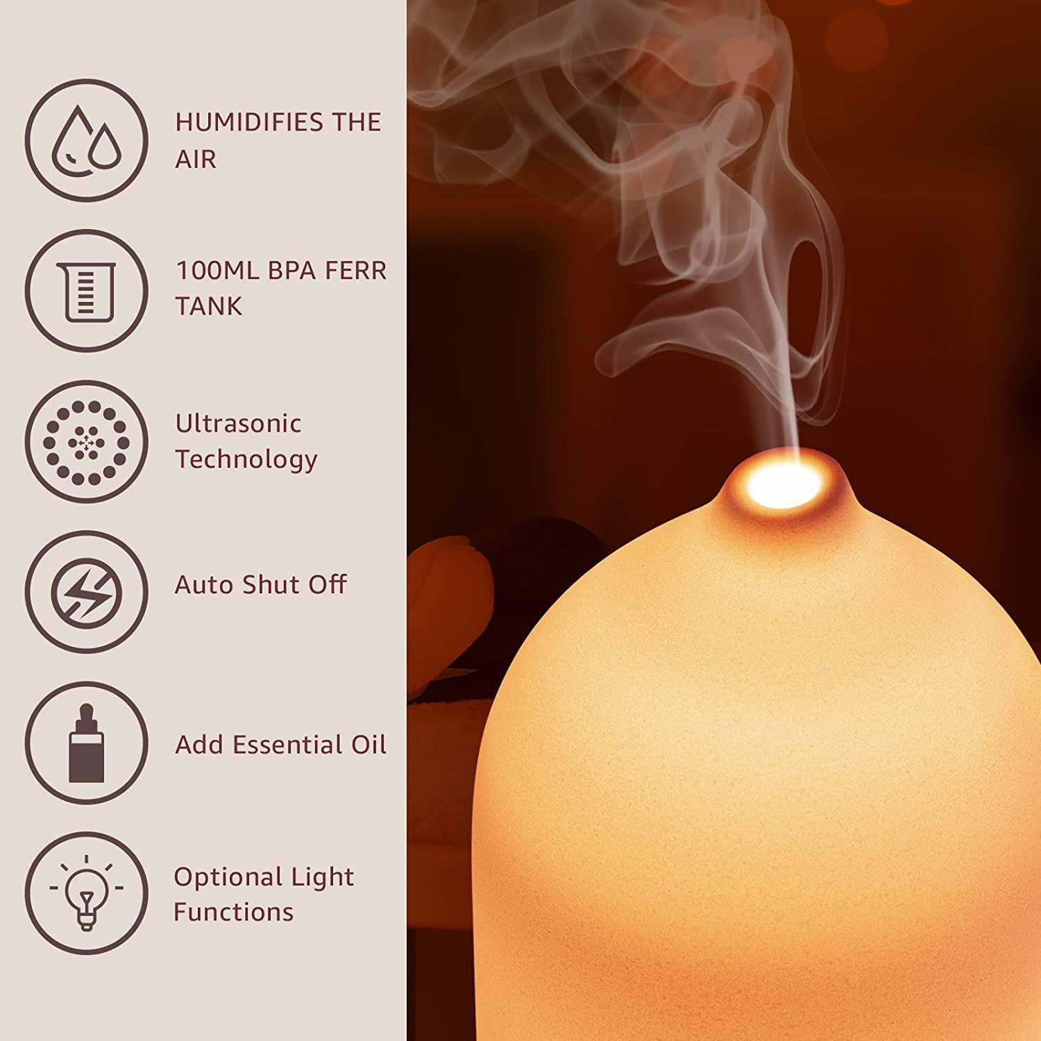 Difusor de óleo essencial de c - Ceramic Oil Burner avaliação e preço