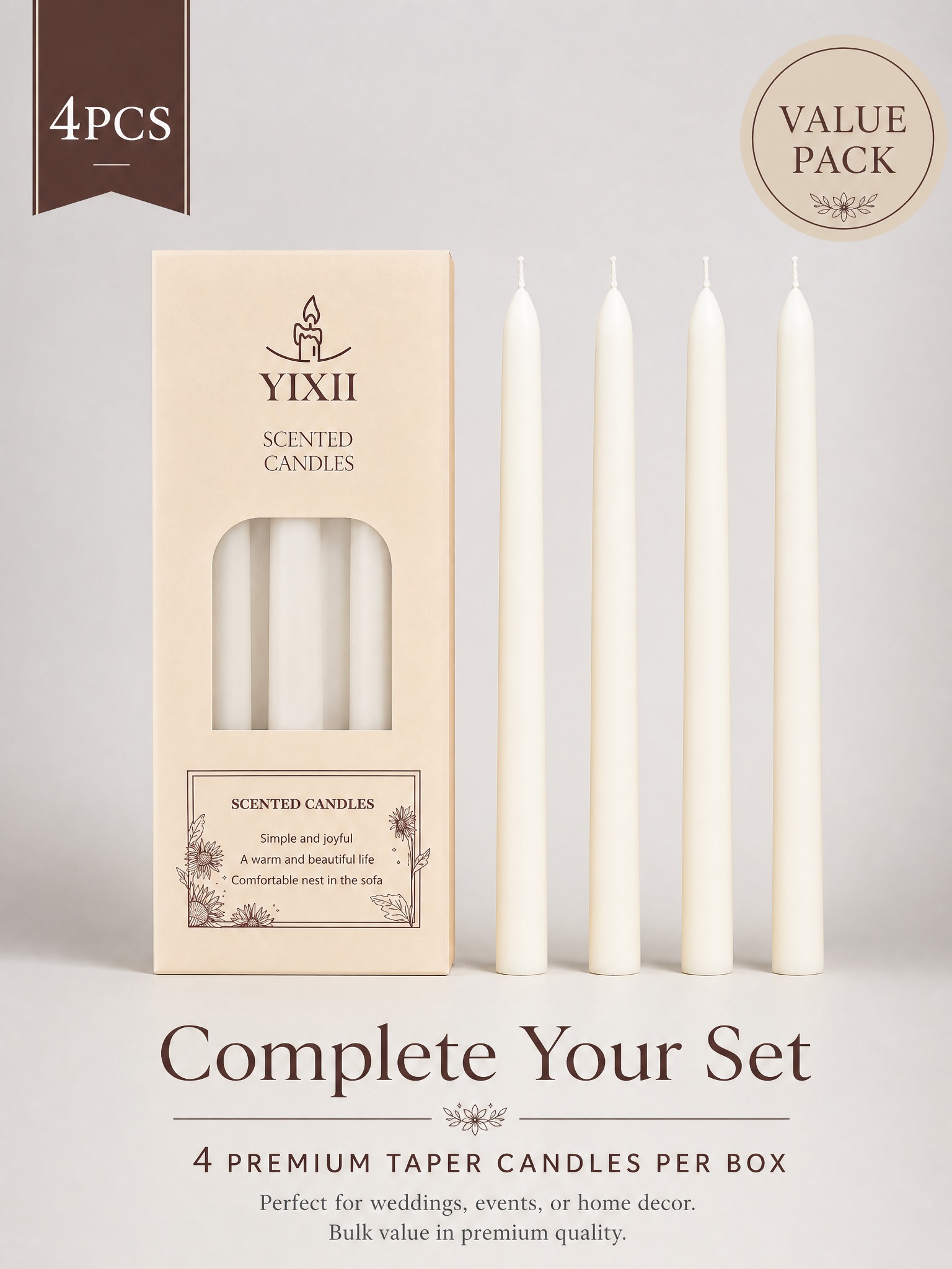 4 Velas Aromáticas Longas com  - Home Fragrance No 4 avaliação e preço