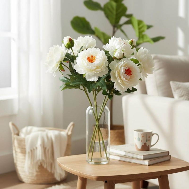4 peças de peônias simuladas,  - Home Fragrance Edg avaliação e preço