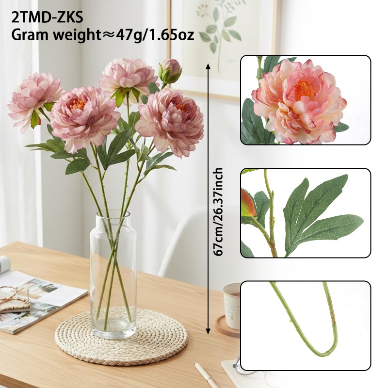 4 peças de peônias simuladas,  - Home Fragrance Edg avaliação e preço