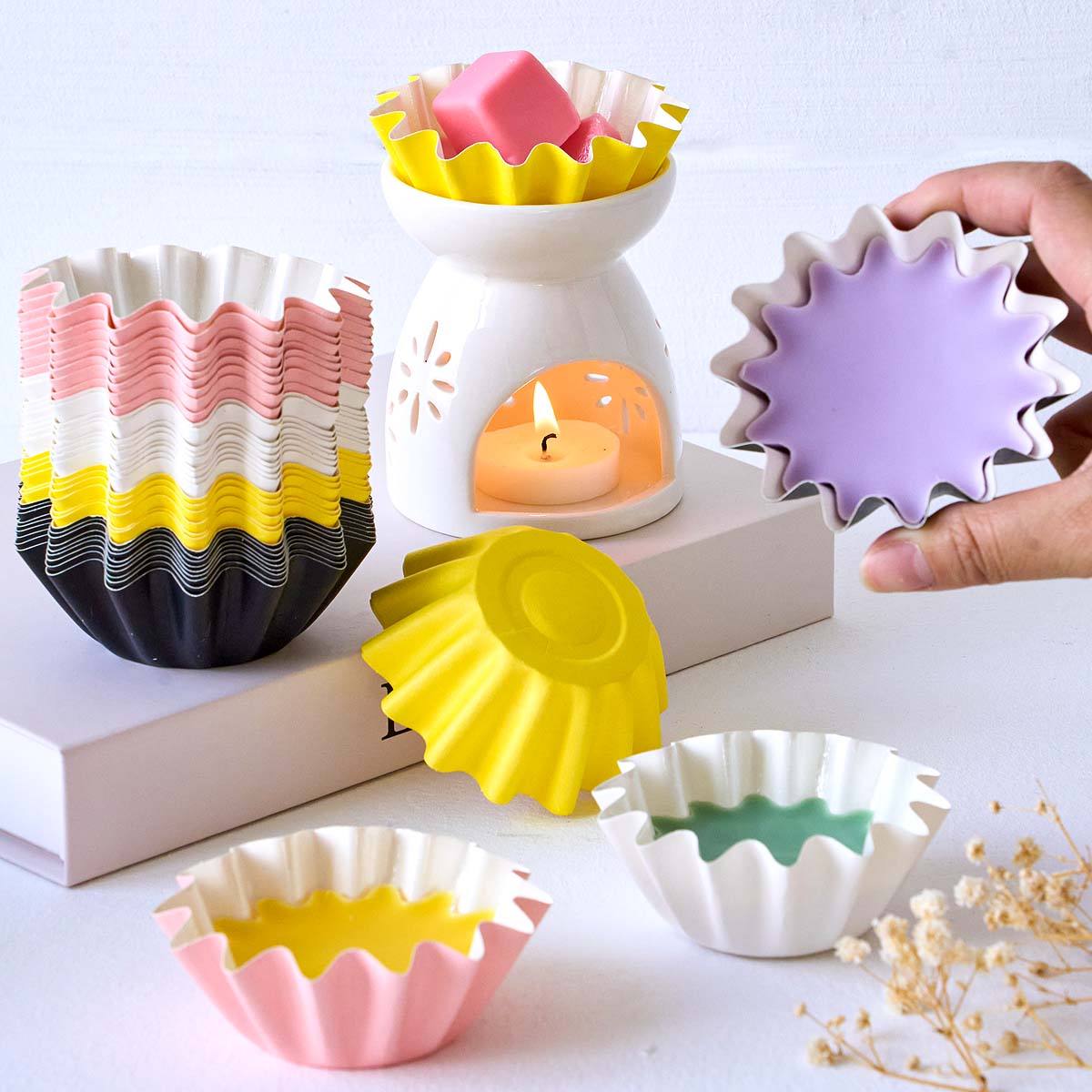 10 Peças Bandeja de Papel com  - Home Fragrance Edg avaliação e preço